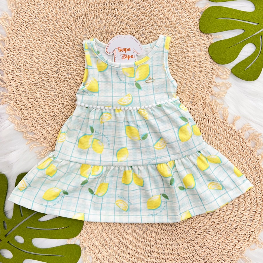 Vestido Regatinha com Limão Siciliano - Verde 